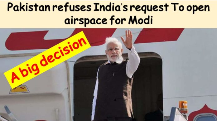 Pakistan refuses India's request for airspace