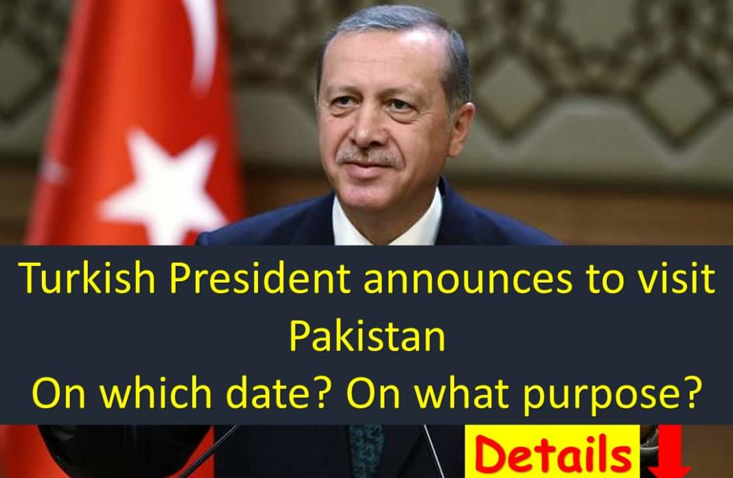 Turkish President Tayyib Erdogan arrives in Pakistan October 24