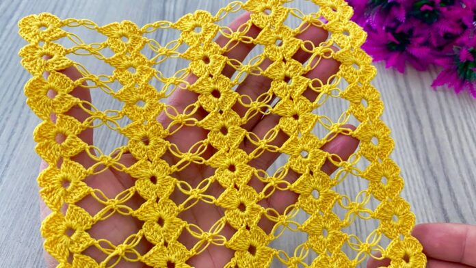 Beautiful Crochet One Piece Motif flower pattern free